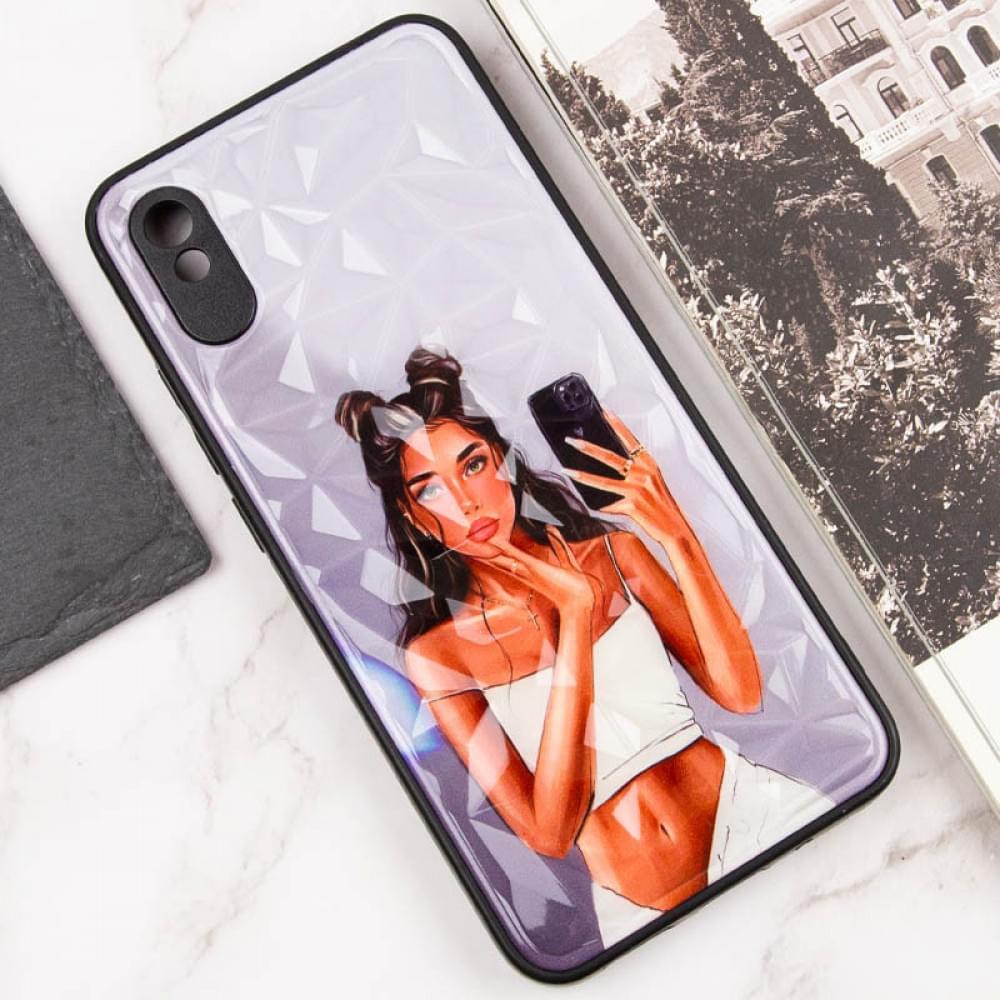 TPU+PC чохол Prisma Ladies для Xiaomi Redmi 9A Black in White