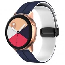 Силіконовий ремінець Classy для Smart Watch 20mm Blue / White
