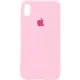 Чохол Silicone Case Full Protective (AA) для Apple iPhone XS Max (6.5") Рожевий / Light pink