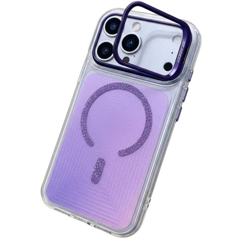 Чохол TPU+PC Jewel Sparkle with MagSafe для Apple iPhone 17 Pro Max (6.9") Lavender Glitter