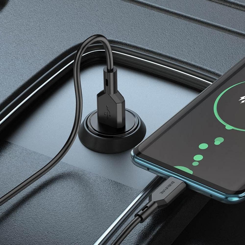 АЗП Borofone BZ18 QC3.0 (1USB-A) Чорний