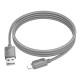 Дата кабель Hoco X113 Beneficio USB to Lightning (1m) Gray