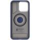 Чохол PC+Leather SGP with MagSafe для Apple iPhone 15 (6.1") Blue