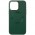 Шкіряний чохол Bonbon Leather Metal Style with MagSafe для Apple iPhone 14 (6.1") Зелений / Pine green