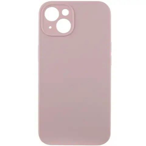 Чохол Silicone Case Full Camera Protective (AA) NO LOGO для Apple iPhone 13 (6.1") Рожевий / Chalk Pink