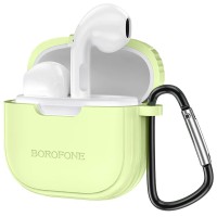 Бездротові TWS навушники Borofone BW29 Case Lemon Green
