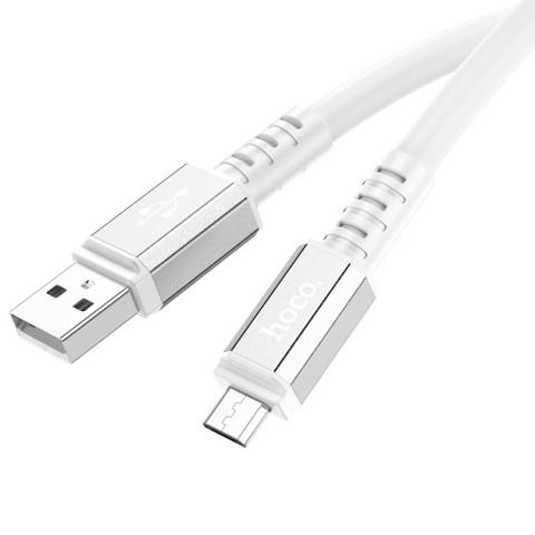 Дата кабель Hoco X85 Strength USB to MicroUSB (1m) White
