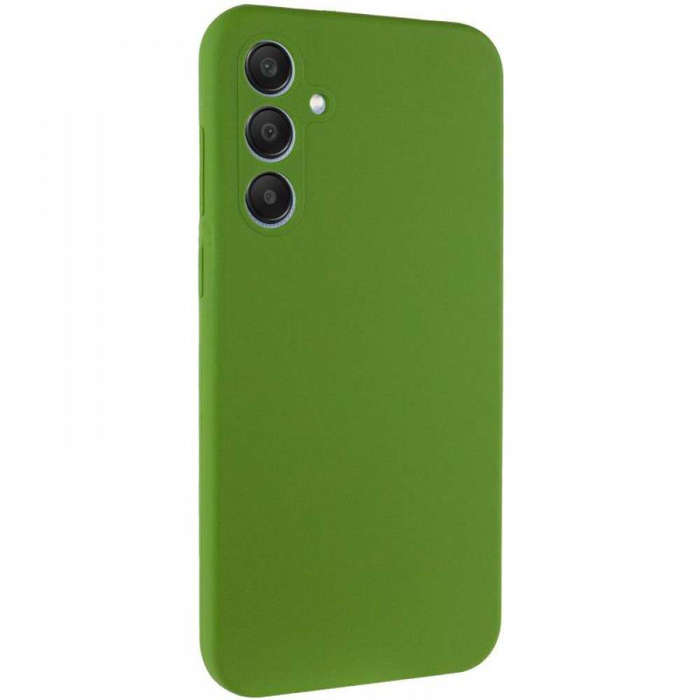 Чохол Silicone Cover Ummi Lakshmi Full Camera (AA) для Samsung Galaxy S24 FE Зелений / Dark green