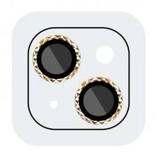 Захисне скло Metal Shine на камеру (у упак.) для Apple iPhone 14 (6.1") / 14 Plus (6.7") Золотий / Gold