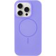 Чохол Silicone Case Full Protective (AA) NO LOGO with MagSafe для Apple iPhone 14 Pro Max (6.7") Бузковий / Lilac