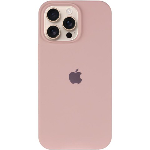 Чохол Silicone Case Full Protective (AA) для Apple iPhone 15 Pro (6.1") Рожевий / Pink Sand