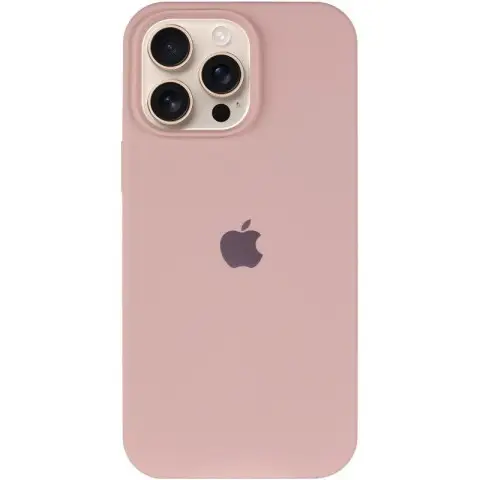 Чохол Silicone Case Full Protective (AA) для Apple iPhone 15 Pro (6.1") Рожевий / Pink Sand