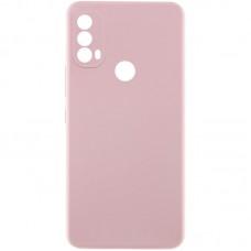 Чохол TPU GETMAN Liquid Silk Full Camera для Motorola Moto E40 Рожевий / Pink Sand
