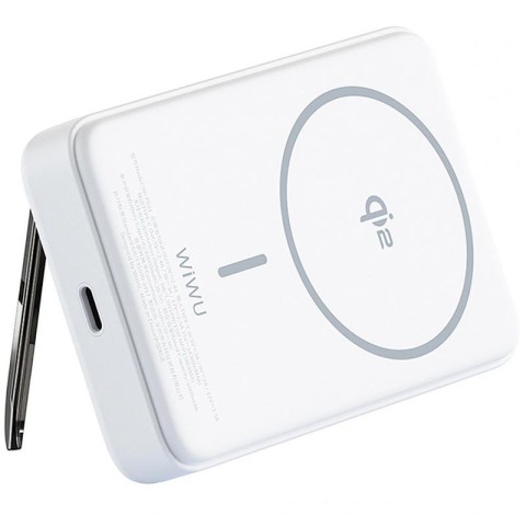 Портативний ЗП Power Bank WIWU Wi-P031 Magnetic з БЗП Qi2 30W 10000 mAh White