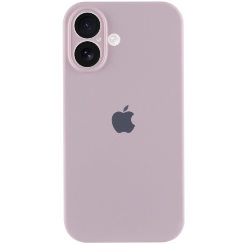 Чохол Silicone Case Full Camera Protective (AA) для Apple iPhone 16 Plus (6.7") Рожевий / Chalk Pink