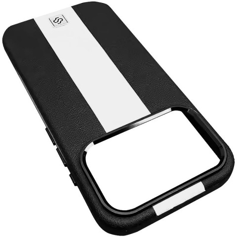 Шкіряний чохол Rally with MagSafe для Apple iPhone 17 Pro (6.3") Black / White