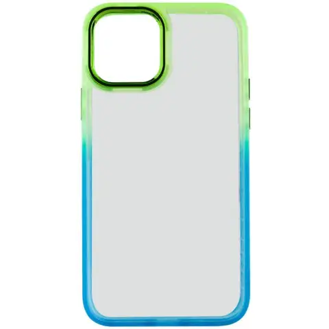 Чохол TPU+PC Fresh sip series для Apple iPhone 14 Plus (6.7") Бірюзовий / Лимонний