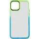 Чохол TPU+PC Fresh sip series для Apple iPhone 14 Plus (6.7") Бірюзовий / Лимонний