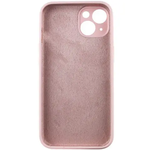 Чохол Silicone Case Full Camera Protective (AA) NO LOGO для Apple iPhone 13 (6.1") Рожевий / Chalk Pink