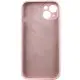Чохол Silicone Case Full Camera Protective (AA) NO LOGO для Apple iPhone 13 (6.1") Рожевий / Chalk Pink