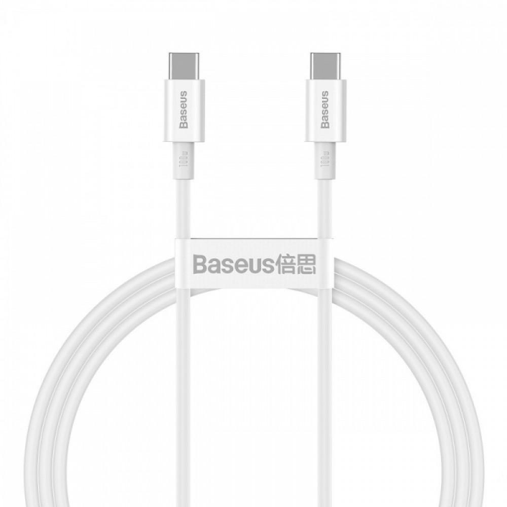 Дата кабель Baseus Superior 2 Fast Charging Type-C to Type-C 100W (1m) (P10365200211-03) Moon White