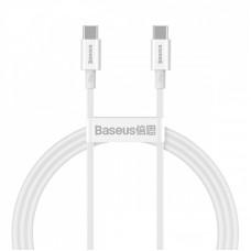 Дата кабель Baseus Superior 2 Fast Charging Type-C to Type-C 100W (1m) (P10365200211-03) Moon White