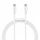 Дата кабель Baseus Superior 2 Fast Charging Type-C to Type-C 100W (1m) (P10365200211-03) Moon White