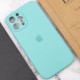 Чохол Silicone Case Full Camera Protective (AA) для Apple iPhone 12 Pro (6.1") Бірюзовий / Marine Green