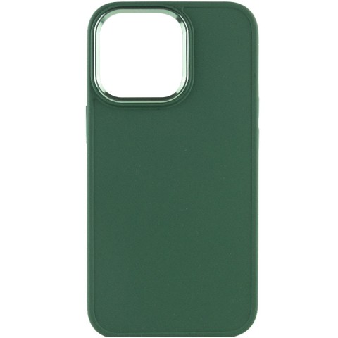 TPU чохол Bonbon Metal Style для Apple iPhone 14 Pro (6.1") Зелений / Army green