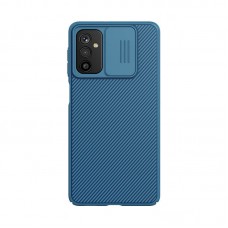 Карбонова накладка Nillkin Camshield (шторка на камеру) для Samsung Galaxy M52 Синій / Blue