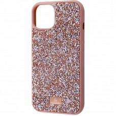 TPU чохол Bling World Rock Diamond для Apple iPhone 15 (6.1") Рожевий