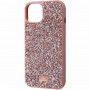 TPU чохол Bling World Rock Diamond для Apple iPhone 15 (6.1") Рожевий