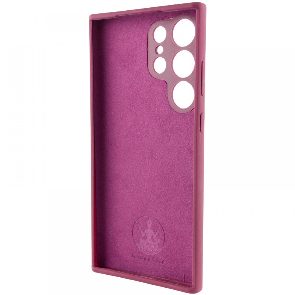 Чохол Silicone Cover Lakshmi Full Camera (AAA) для Samsung Galaxy S23 Ultra Бордовий / Plum