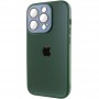 Чохол TPU+Glass Sapphire Midnight для Apple iPhone 14 Pro (6.1") Зелений / Forest green