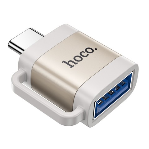 Перехідник Hoco UA31C OTG Type-C male to USB female Gray