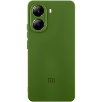Чохол Silicone Cover Lakshmi Full Camera (AA) with logo для Xiaomi Poco X7 Pro Зелений / Dark green