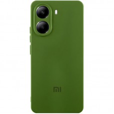 Чохол Silicone Cover Lakshmi Full Camera (AA) with logo для Xiaomi Poco X7 Pro Зелений / Dark green