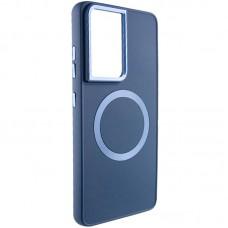 TPU чохол Bonbon Metal Style with MagSafe для Samsung Galaxy S24 Ultra Синій / Cosmos Blue