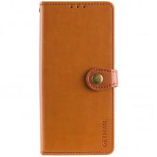 Шкіряний чохол книжка GETMAN Gallant (PU) для Xiaomi Redmi 14C / Poco C75 Коричневий