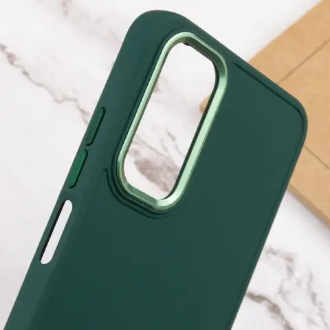 TPU чохол Bonbon Metal Style для Samsung Galaxy A14 4G/5G Зелений / Army green