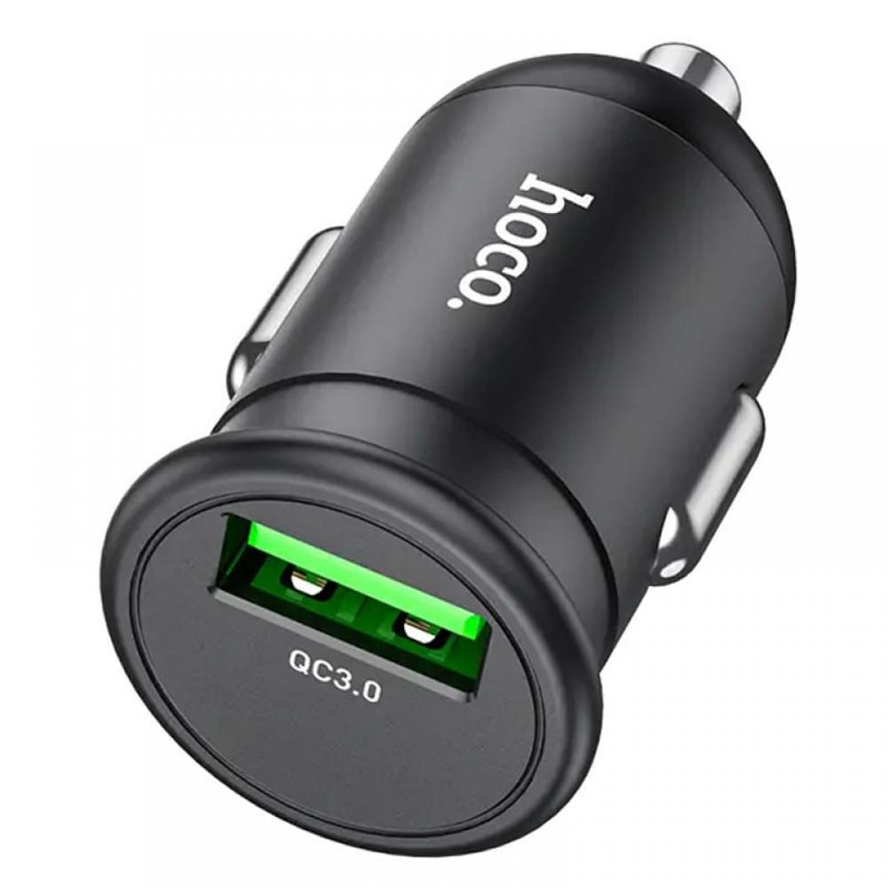 АЗП Hoco Z43 Mighty QC3.0 18W (1USB-A) Чорний