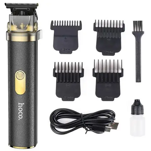 Машинка для стрижки волосся Hoco HP22 Retro engraving Black