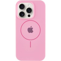 Чохол Silicone Case Full Protective (AA) with MagSafe для Apple iPhone 16 Pro (6.3") Рожевий / Light pink