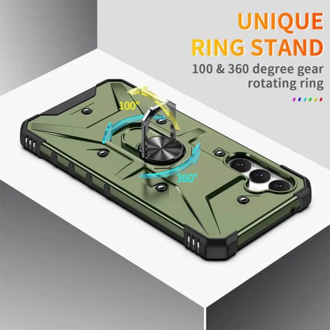 Ударостійкий чохол Pathfinder Ring для Samsung Galaxy A54 5G Зелений / Army Green