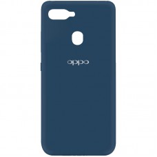 Чохол Silicone Cover My Color Full Protective (A) для Oppo A5s / Oppo A12 Синій / Navy blue