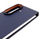 Шкіряний чохол Leather Case (AAA) для Samsung Galaxy Z Fold7 Navy