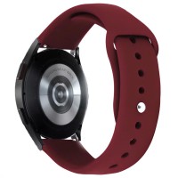 Силіконовий ремінець Sport для Smart Watch 20mm Бордовий / Maroon