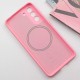 Чохол Silicone Cover Lakshmi Full Camera (AA) with MagFit для Samsung Galaxy S21 FE Рожевий / Light pink