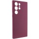 Чохол Silicone Cover Lakshmi Full Camera (AAA) для Samsung Galaxy S23 Ultra Бордовий / Plum