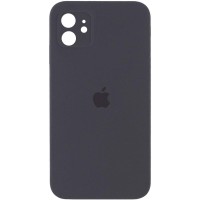 Чохол Silicone Case Square Full Camera Protective (AA) для Apple iPhone 11 (6.1") Сірий / Dark Gray